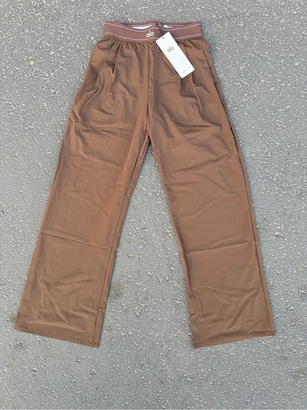 Alo women Brown Wide-Leg Lounge Pants
